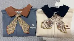 &mignon バースデイ トレーナー 襟付き 90cm 2点セット