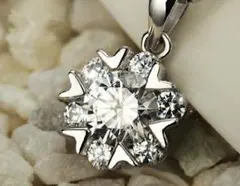 雪の結晶モチーフ ネックレス シルバー925