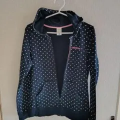adidas ドット柄 ジップアップパーカー ネイビーのサムネイル