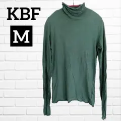 KBF タートルネックカットソー メロー 長袖 M グリーン レイヤード 重ね着のサムネイル
