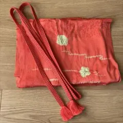 ピンク系.帯締め.帯留セット