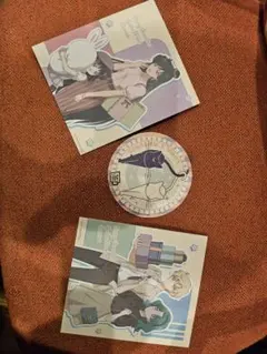 セーラームーンCosmos namco 色紙2枚、ルナ&アルテミスコースター