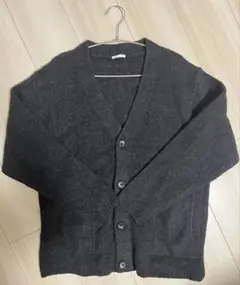 GU ブラッシュドヤーンカーディガン グレー