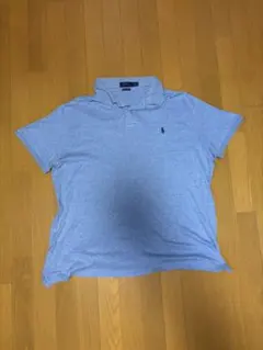 Polo Ralph Lauren ライトブルー　ポロシャツ　水色　古着