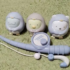 すみっコぐらし フィギュアセット 釣り竿付き　3COINS
