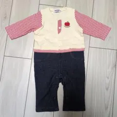 MIKIHOUSE 長袖ロンパース 70cm