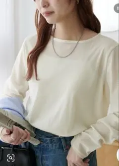 DISCOAT フロッキーメッシュロングスリーブ　トップス