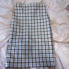 ZARA チェック柄 タイトスカート L