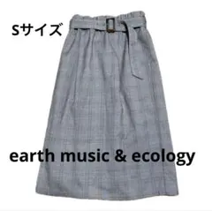 earth music & ecology チェック柄タイトスカート Sサイズ