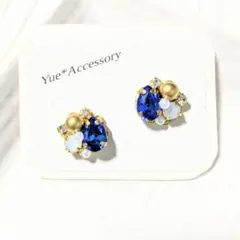 S-342　ハンドメイド☆ビジューピアス／イヤリング