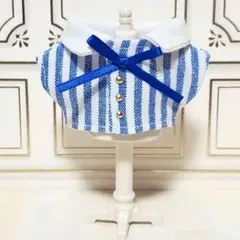 【10cmぬい服】前開きストライプシャツ