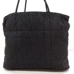 【極美品】ディオール トートバッグ ナイロン A4可 肩掛 トロッター柄 黒