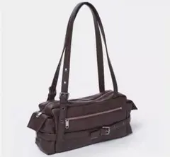 samo ondoh ダークブラウン ショルダーバッグ 合成皮革