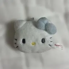 サンリオ キティちゃん フェイス形マスコットキーホルダー ブルー