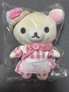 リラックマ リラックマストア限定 チェックワンピース ぬいぐるみ