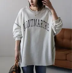 【新品・タグ付】ビッグカレッジスウェット/BONJOUR SAGAN