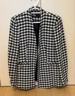 ZARA テーラードジャケット 千鳥柄 Mサイズ