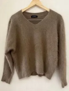 GREEN LABEL RELAXING モヘア　Vネックセーター　ニット