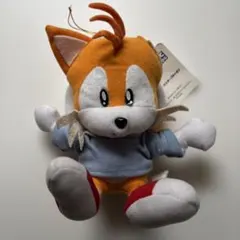 当時物】ソニック＆テイルス ペールカラーぬいぐるみ ソニック 紙タグ