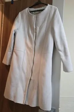 Noela ホワイト ロングコート