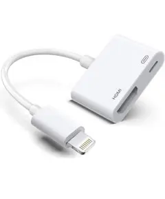 iPhone hdmi変換ケーブル ライトニング 設定不要・ APP不要