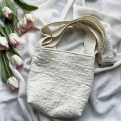 ハンドメイド　イブルキルト　お散歩バッグ