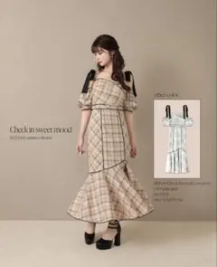 mmeeme♡パイピングリボンレースミニワンピース♡ - メルカリ