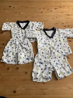 昆虫柄 甚平セット パジャマ　100＆110 ¥850→¥700セール！