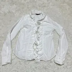 【ボナジョルナータ】/ブラウス/長袖/ホワイト/M/ファイブフォックス/綿