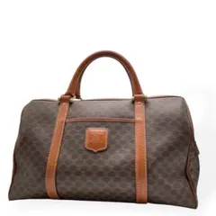 CELINE】ボストンバッグ マカダム柄 ロック付 コインケース小銭入