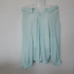 earth music&ecologyミントグリーン オフショルシャツ