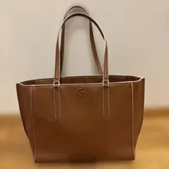 COLE HAAN トートバッグ ブラウン レザーのサムネイル