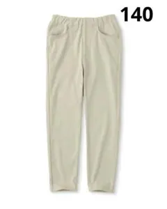 無印良品　キッズ　ジャージーストレッチツイルレギンスパンツ　140のサムネイル