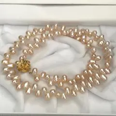 希少✨クレオパトラデザイン パールネックレス　本真珠 シルバー刻印