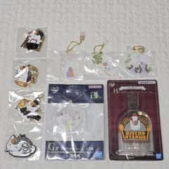 夏目友人帳 一番くじ ニャンコ先生 アクリルチャーム メタルチャーム ラバスト