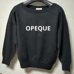 OPAQUE  オペーク 七分袖 ブラック ニット