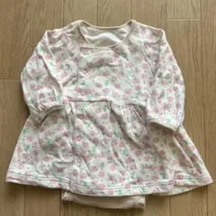 ワンピース　ピンク　花柄　70 80