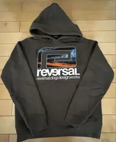 reversal リバーサル パーカー フーディ M カーキ ビッグロゴのサムネイル