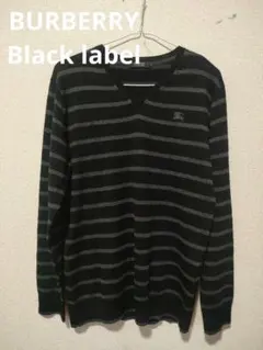 b24 B バーバリーブラックレーベル　長袖　ニット　セーター　3