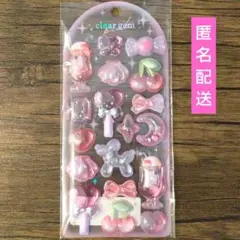 【正規品】クーリア クリアジェムステッカー ウォーターシール ピンク