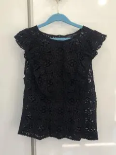 ザラ　ZARA　総レース ノースリーブカットソー