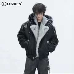 ジャケット 韓国系 フェイクレザー・フェイクファー