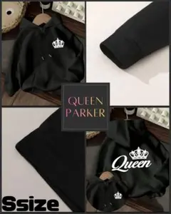 黒いフード付きスウェット Sサイズ