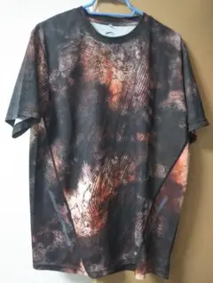 中古 ワークマン 氷撃冷感 -10℃プリント半袖Tシャツ タッチレッド Mサイズ