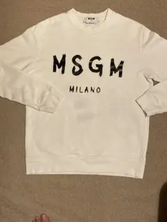 MSGM トレーナー ホワイト 正真正銘、本物です 使用感あります