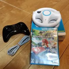 Wii U マリオカート8 　wiiハンドル、コントローラー