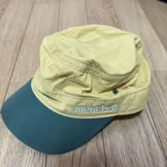 mont-bell キッズキャップ イエロー/グリーン