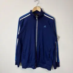 adidas トラックジャケット　ネイビー