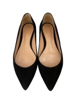 Gianvito Rossi スエード フラットシューズ 37ブラックのサムネイル
