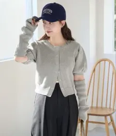 kastane 半袖タックニット・アームウォーマーSET